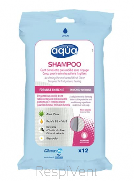 Aqua Shampoo - myjka-rękawica do mycia głowy - op. 12 szt.