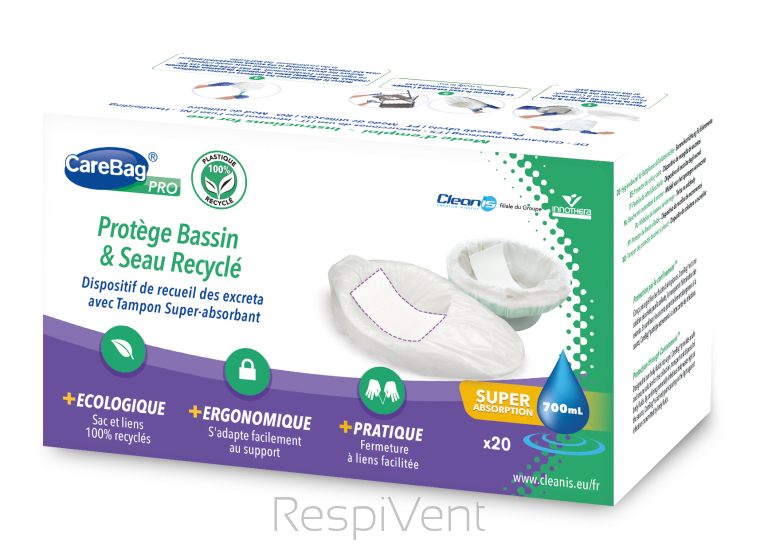 CareBag ® Pro Bedpan Liner - worek na basen sanitarny z wkładką żelującą, poj.700 ml, wym. 59x40 cm, opak.20 szt.