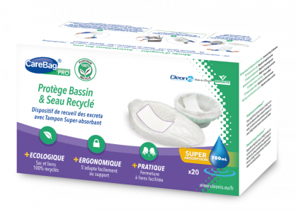 CareBag ® Pro Bedpan Liner - worek na basen sanitarny z wkładką żelującą, poj.700 ml, wym. 59x40 cm, opak.20 szt.
