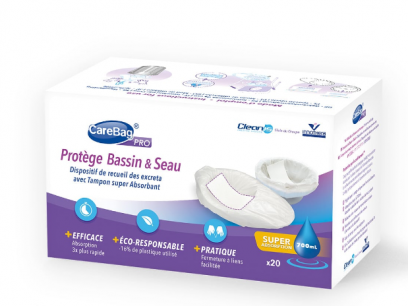 CareBag ® Pro Bedpan Liner - worek na basen sanitarny z wkładką żelującą, poj.700 ml, wym. 59x40 cm, opak.20 szt.