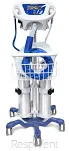 O-Two eAdvantage 01EQ3000 – system analgezji inhalacyjnej N₂O/O₂ na wózku medycznym z butlami gazowymi
